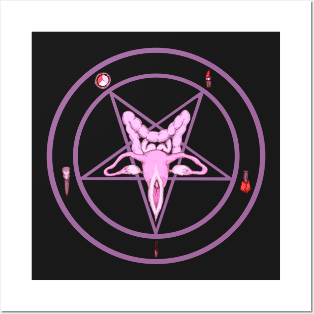 Woman Pentagram Wall Art by LVBart